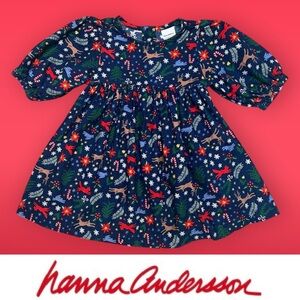 Hanna Andersson Kids Blue Floral Dress